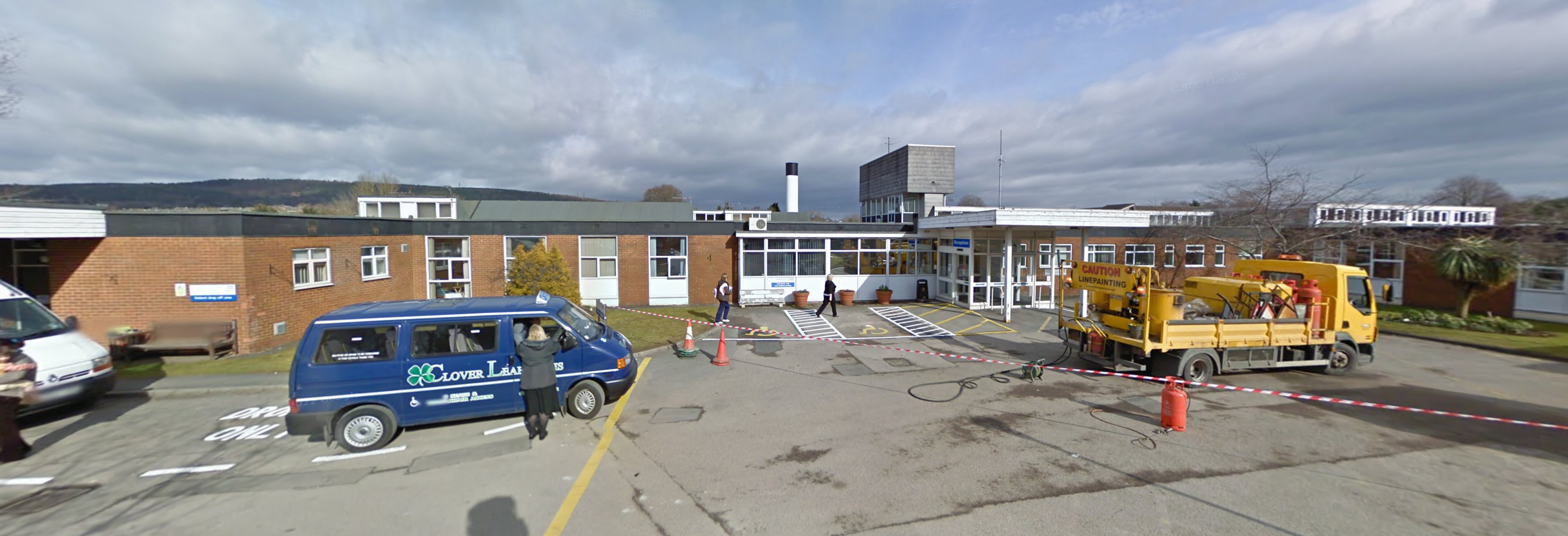 Penrith Community Hospital - Urgent Treatment Centre entrance and building exterior. Located in Penrith, Cumbria.